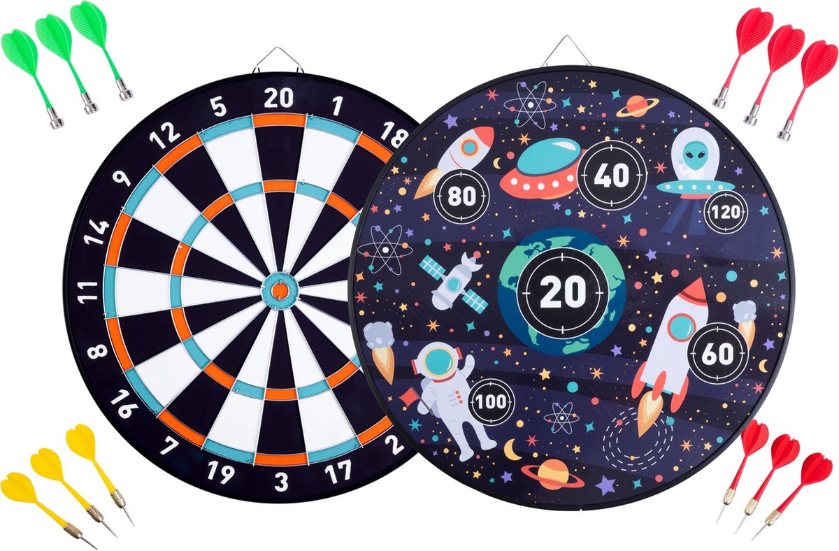 Magnetische Dartscheibe doppelseitig – Space
