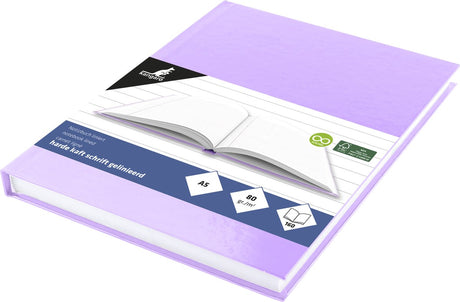 Kangaro schoolschrift - a5 - lijn - 160 pagina's - 80 grams - harde kaft - pastel violet - k-5385