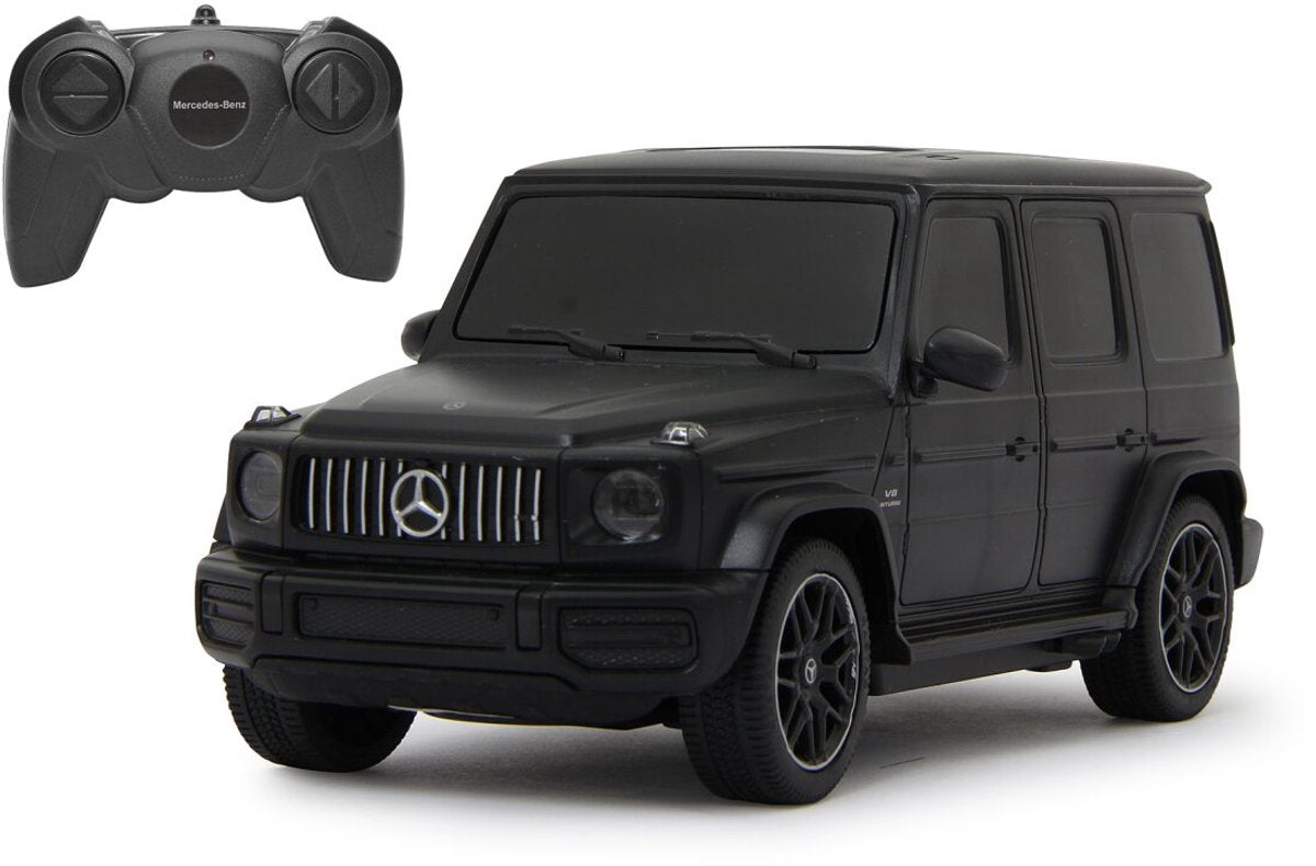 Jamara RC-Fahrzeugauto – 405191 RC-Auto Mercedes-Benz G63 – G-Klasse – Schwarz – 2,4 GHz RC-Modell fertig – 1:24 gesteuertes Auto
