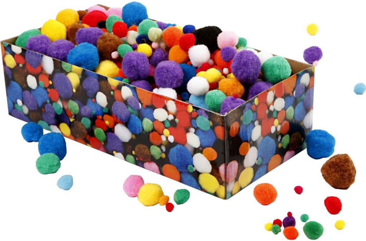 Kreativunternehmen https: www.cchobby.nl pompoms-d-5-40-mm-ca-720-piece-diverse-colors-200-gr-1-box