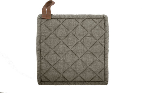 Markenlose Sans Marque Tiseco Myrna Topflappen – Baumwolle – Set mit 2 Stück – 20 x 20 cm – Olivgrün