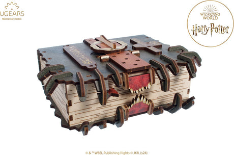 Ugears 3D-Modellbau – The Monster Book of Monsters™ – Harry Potter™ – mechanischer Bausatz aus Holz – Lernspielzeug