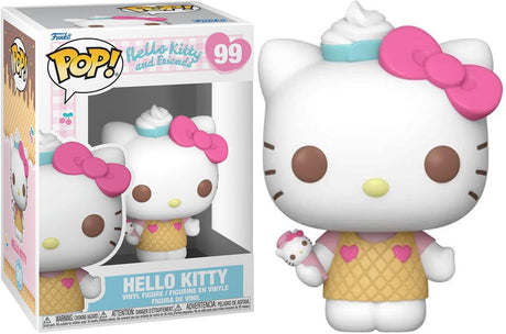Funko Hallo Kitty Hallo Kitty und Freunde – Hallo Kitty (Eiscreme) Vinylfigur 99 Pop! mehrfarbig Unisex