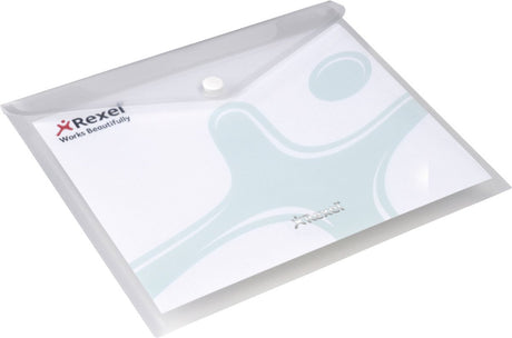 Rexel Ice Dokumentenmappe A5 – 5 Stück – transparent