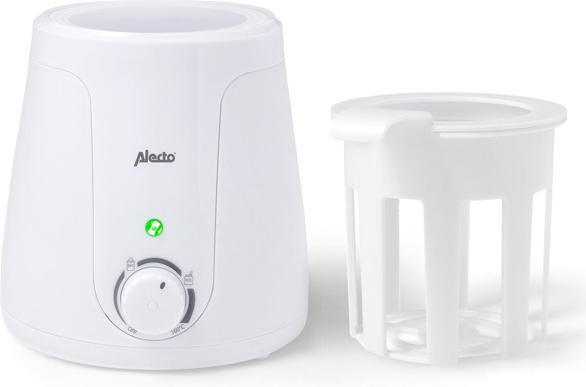 Alecto bw-70 – Flaschenwärmer passend für jede Flasche und jedes Glas – schnell und einfach zu bedienen – weiß