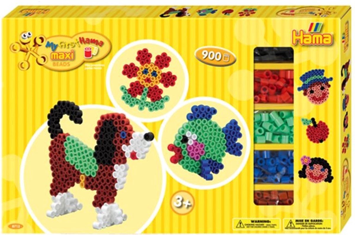 Hama Maxi String Perlen komplette Set 900 Stücke