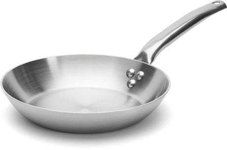 Debuyer de Buyer Alchimy Bratpfanne Ø 24 cm – Bratpfanne aus Edelstahl – 3-Schicht-Multilayer – geeignet für Induktion – ofenfest – hergestellt in Frankreich
