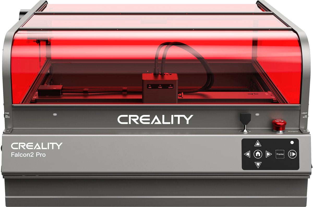 Creality Falcon2 Pro 60 W Lasergravurmaschine – Laserschneidemaschine – geschlossenes Design – 60 W Diodenlaser – integrierte Kamera – Luftunterstützung