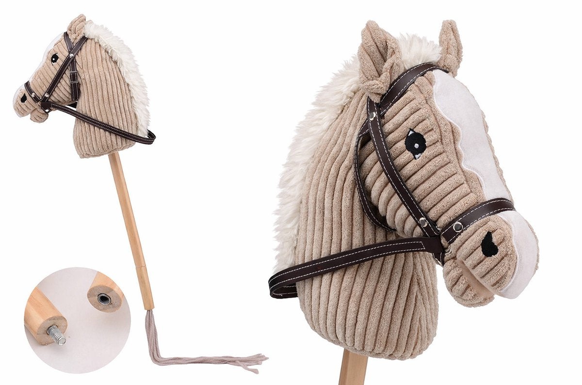 Johntoy Steckenpferd + Sound 80cm braun