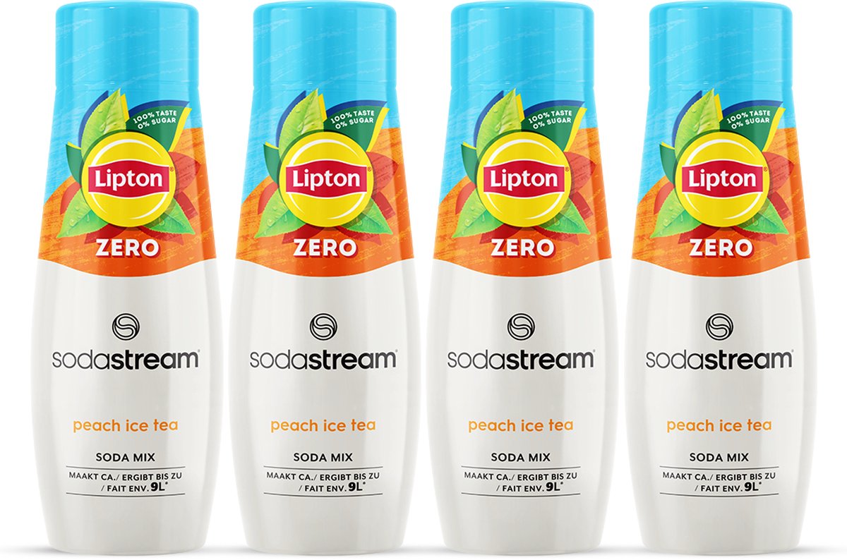 Sodastream Lipton Eistee Pfirsich Null Sirup 4er-Pack
