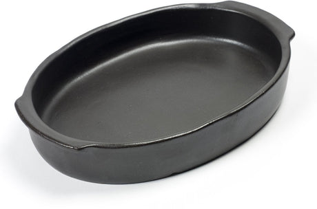 Serax - pascale naessens pure - ovale oven-serveerschaal m - zwart -