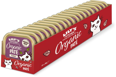 Lily's Kitchen – Katzenfutter – Nassfutter – Bio-Truthahnpastete – 19 x 85 g