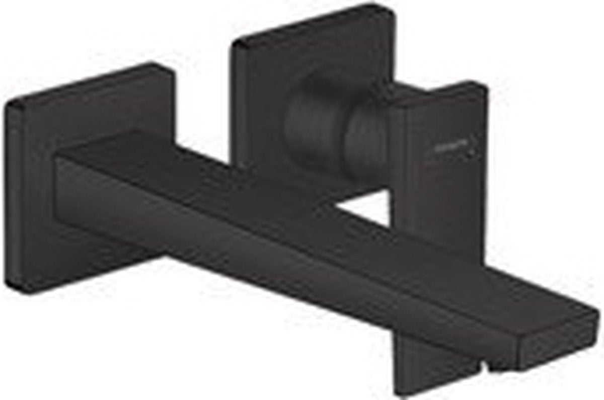 Hansgrohe Metropol Einhebel-Waschtischmischer mit Ausladung 225 mm und Ablaufstopfen schwarz matt