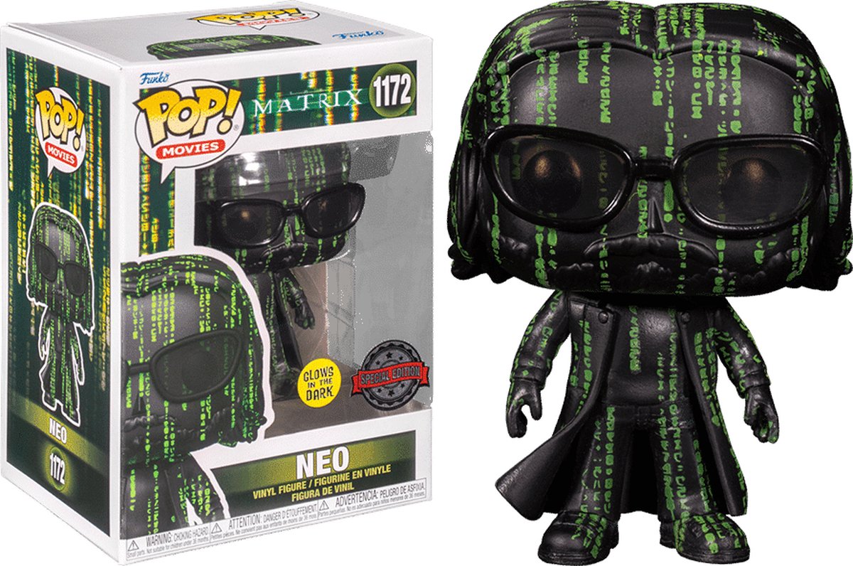 Funko-Pop! Matrix – die Matrix Neo Exclusive (gitd) #1172