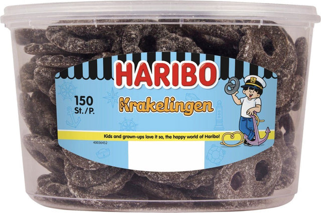 Haribo Lakritzbrezeln - Bonbon - 150 Stück Silo