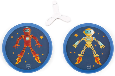 Scratch-Hand-Disker-Duo - Roboter - mit 1 Magnet-Disker - 3 Jahre