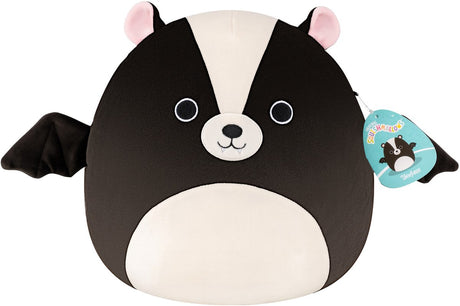 Squishmallows – mittelgroßer Plüsch-Skyler, 30 cm – schwarze Stinktierfledermaus