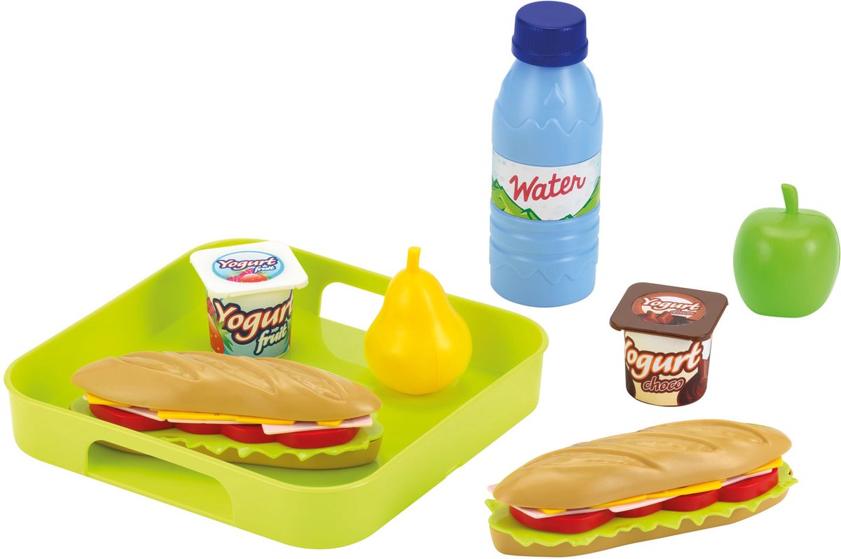 Ecoiffier 100 % Chef-Sandwich-Set mit Tablett