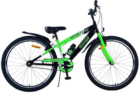 Volare Sportivo Kinderfahrrad - Jungen - 26 Zoll - Grün Schwarz - Zwei Handbremsen