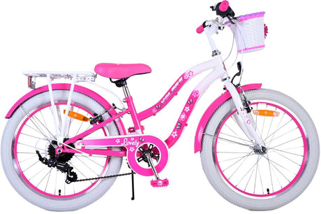 Volare Lovely Kinderfahrrad – Mädchen – 20 Zoll – Rosa – 7 Gänge