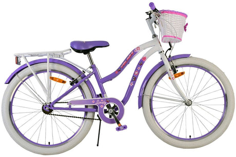Volare schönes Kinderfahrrad – Mädchen – 24 Zoll – Lila – zwei Handbremsen