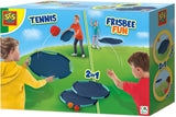 Ses kreativer Tennis- und Frisbee-Spaß