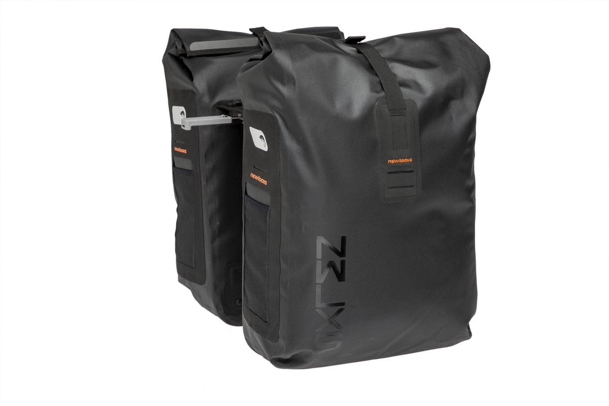 Varo wasserdichtes Doppelfahrradbeutel Schwarzer Grau 40L - Mik