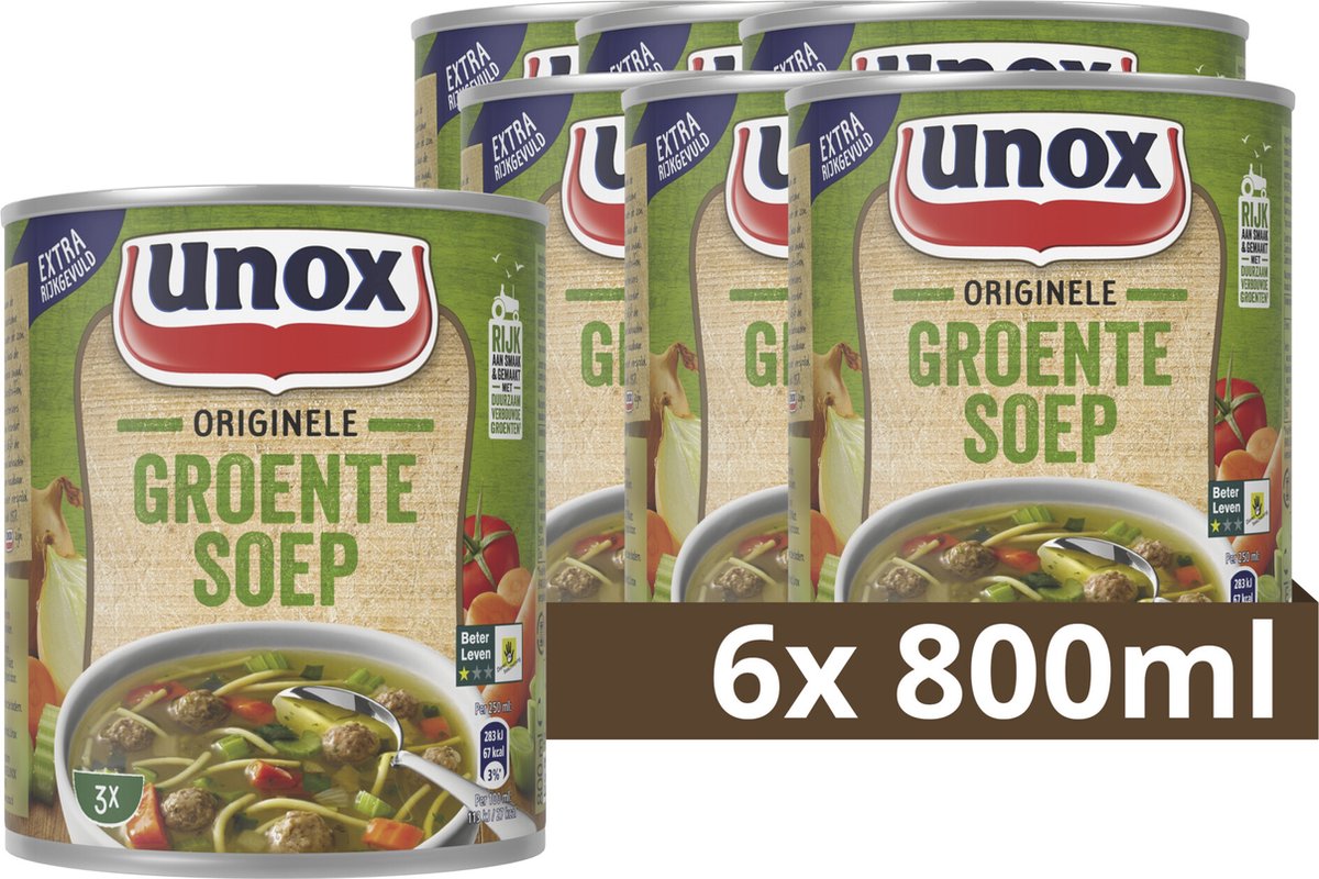 Unox Gemüsesuppendose (6x 0,8 Liter)