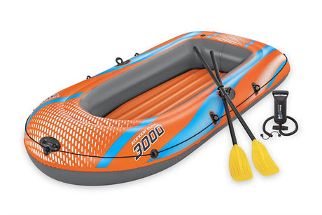 Bestway Schlauchboot 'Kondor Elite 3000' Floßset - 2 Erwachsene 1 Kind - inkl. Zubehör