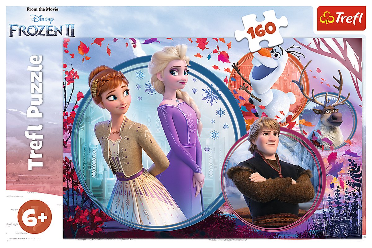 Trefl Puzzle Disney Frozen 2 – 160 Teile – Anna Elsa Olaf.