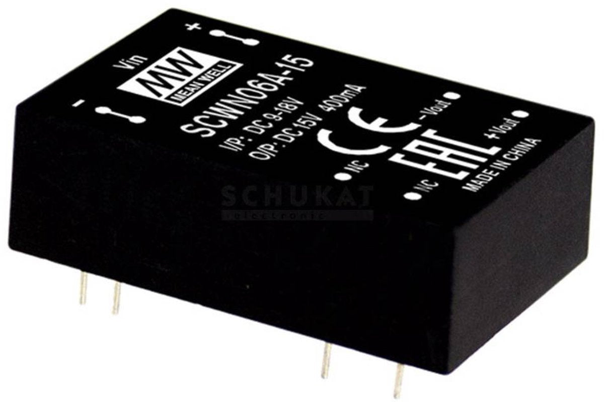 MW Mean Well SCWN06C-03 DC-DC-Wandlermodul 1,2 A 6 W Anzahl der Ausgänge: 1 x Inhalt 1 Stück(e)