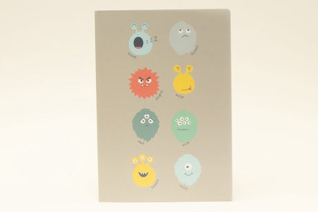 Ancor Notizbuch B'log Play Me Monsters, A4-Linie, 48 Blatt, 90 Gramm PP-Einband – an-128031