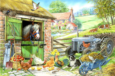 House of Puzzles Puzzle XXL Down on the Farm 250 Teile Tiere.