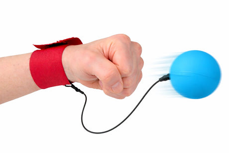 Eddy toys handgelink-reboundbal - 33289 - bal met elastisch koord en verstelbare polsband - buitenspeelgoed - polskaatsbal - 1 willekeurige kleur