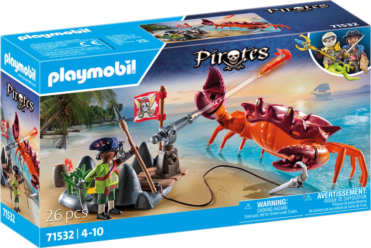 Playmobil -Piraten kämpfen gegen die gigantische Krabbe 71532