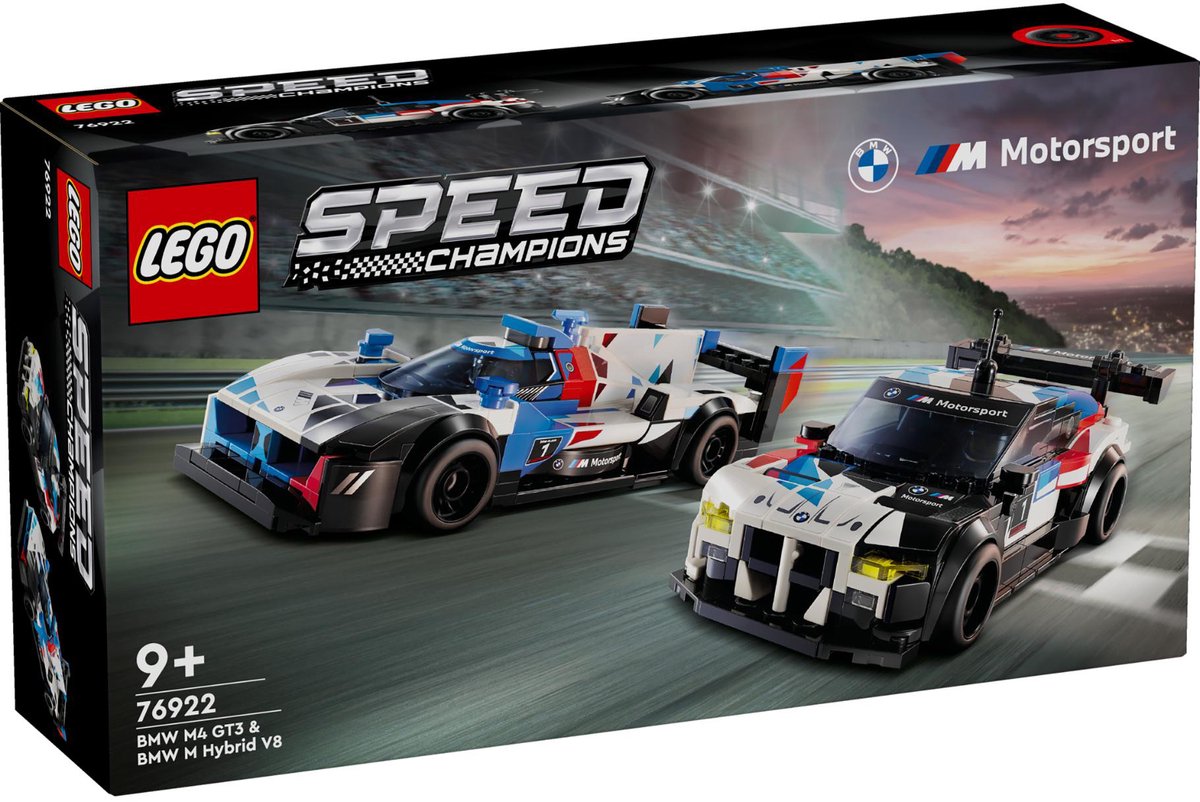 Lego Speed Champions 76922 BMW M4 GT3 und BMW M Hybrid V8 Racing Cars