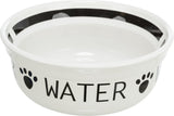Trixie Hundewassernapf aus Keramik weiß schwarz