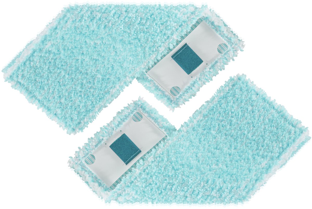Leifheit Clean Twist PowerClean Bodenwischerbezug – Klettverschluss – 33 cm – superweich – 2 Stück