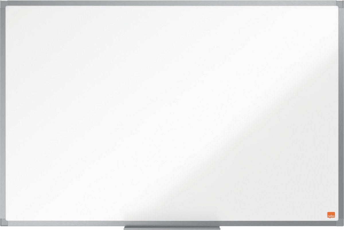 Nobo Essence magnetisches Whiteboard – 90 x 60 cm – mit Stiftablage – lackierte Stahlplatte – weiß