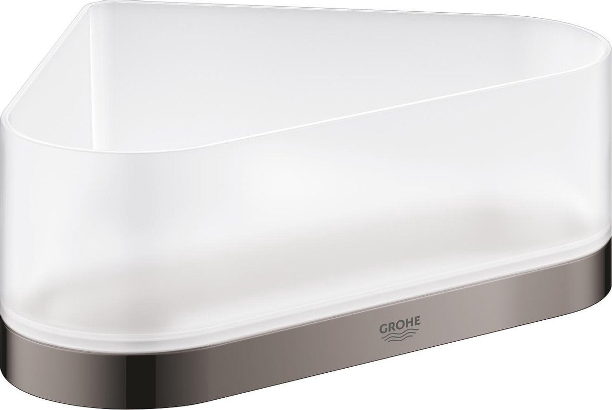 Grohe Selection Eckduschwanne mit Halterung – Hartgraphit (dunkelgrau) – 41038a00