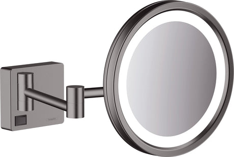 Hansgrohe addstoris make-up spiegel led 1x vergr. brushed black chroom