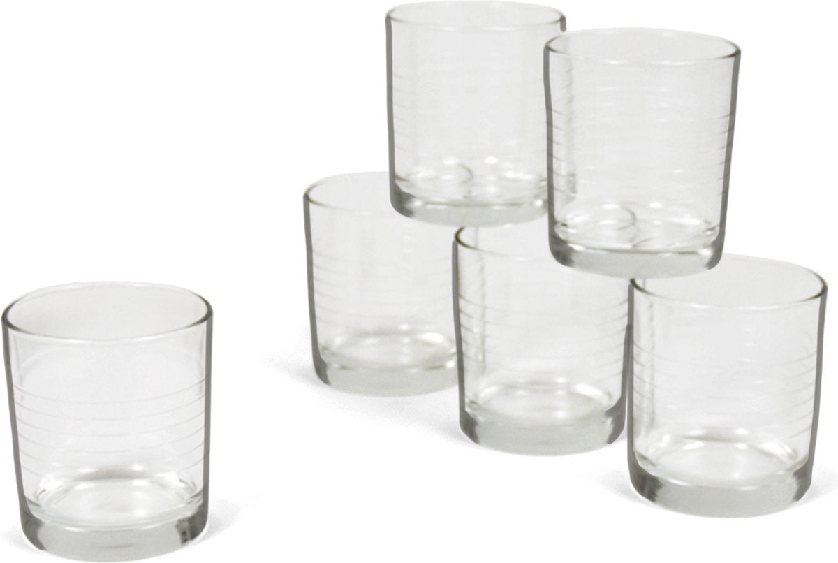 Bormioli Rocco Bormioli Trinkgläser – 6 Stück – transparent – Glas – 240 ml – Gläser – Trinkglas, Wasserglas, Trinkglas