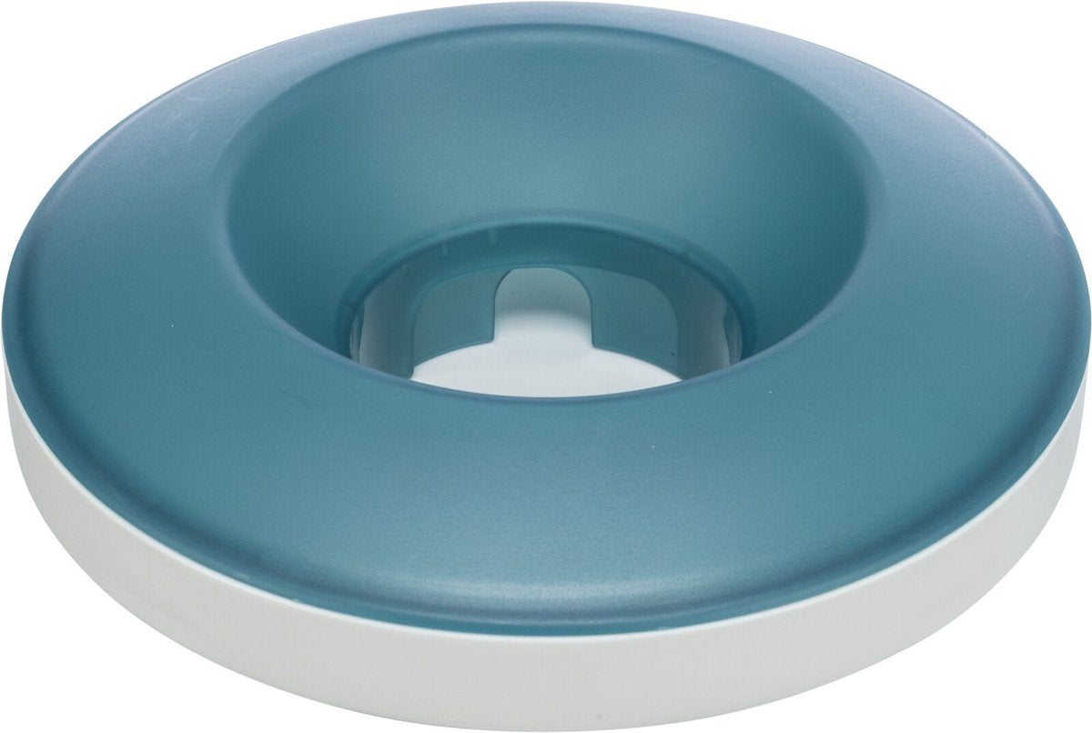 Trixie Slowfeeding Schaukelnapf Kunststoff TPR grau blau