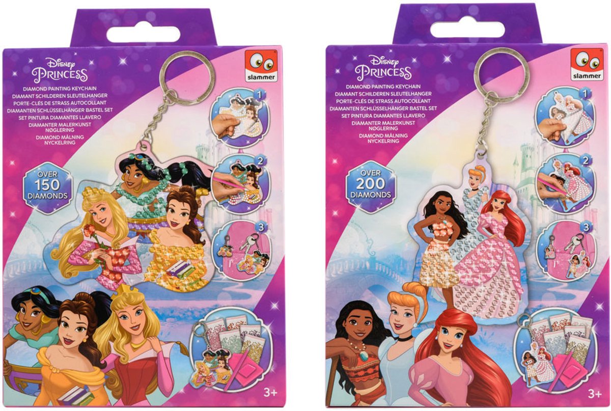 Canenco Disney Prinzessin Diamantmalerei Schlüsselanhänger