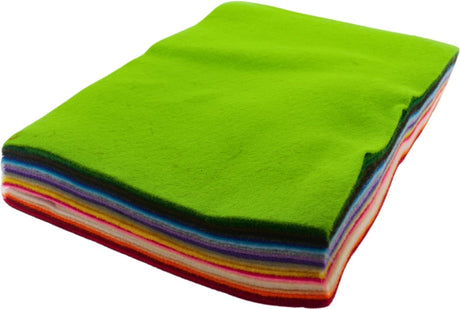 Creativ Company Hobbyfilz verschiedene Farben, 24 Blatt