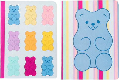 Kangaro-Notizbücher – B'log Sweet Candy – Größe A5 – mit Diamant 5 mm – 2 Stück – mit Erdbeerduft – an-122671-a