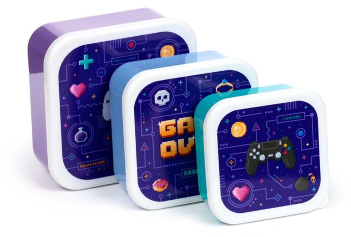Set 3 Lunchbox M L XL Game Over