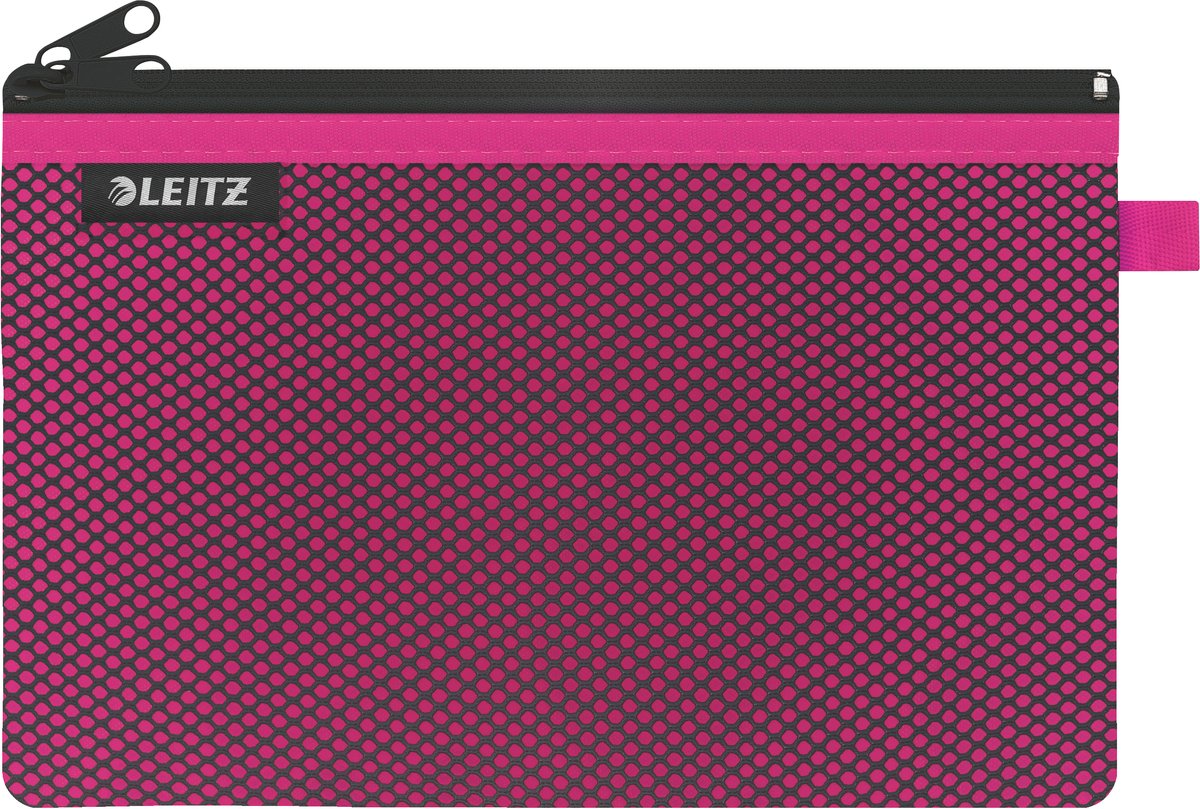 Leitz Wow Federmäppchen mit zwei Fächern – Aufbewahrung und Organisation – Größe L – Pink