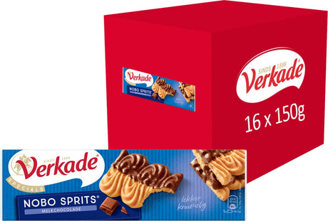 Verkade - Keks - Nobo Sprits Milchschokolade - 16 x 150 Gramm