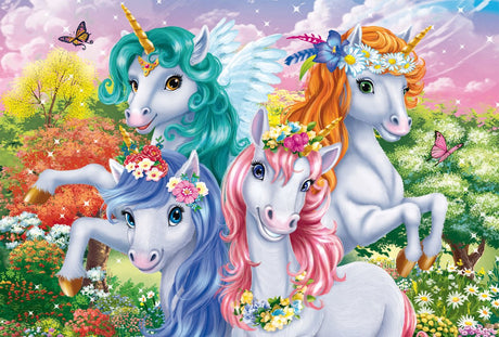 Schmidt Puzzle Einhorn 100 Teile Kinderpuzzle nachhaltiger Karton.